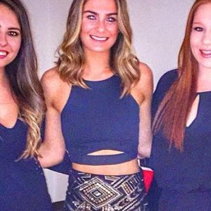 Express Black Crop Top with Cut Out - Worn once!